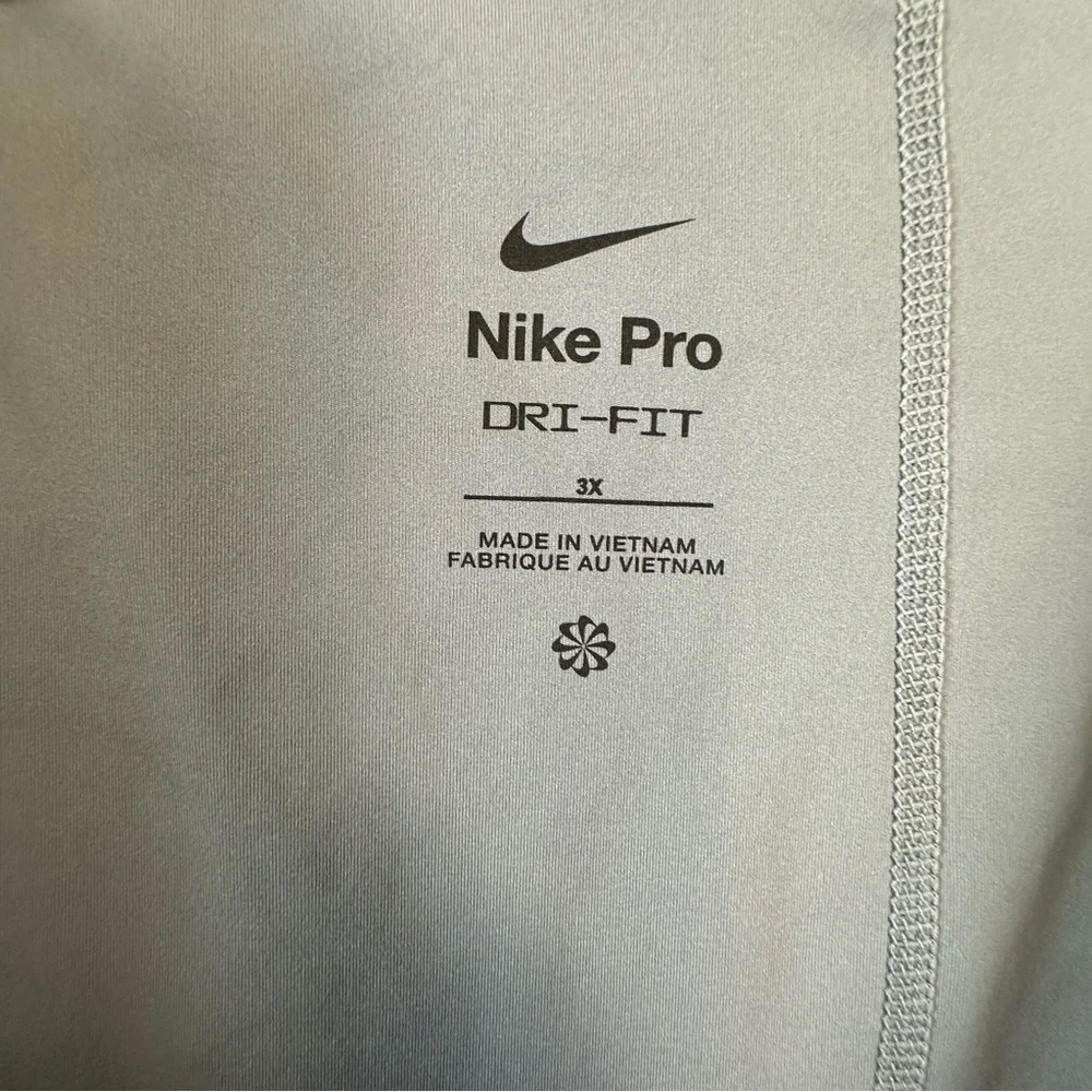 Nike Pro Plus HR All Over Print Tights Grey/Grey DM3988-073 Women's Size 3X